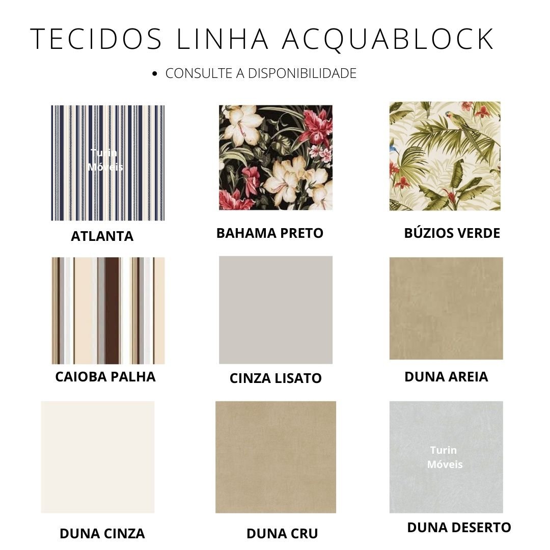 Tecido das almofadas (linha Acquablock)