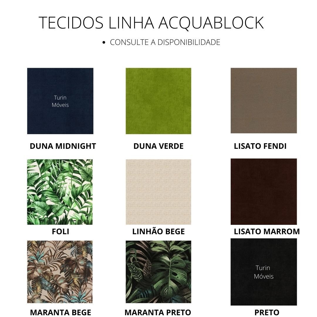 Tecido das almofadas (linha Acquablock)