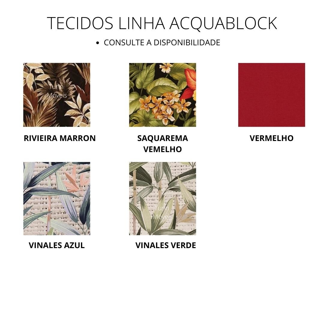 Tecido das almofadas (linha Acquablock)