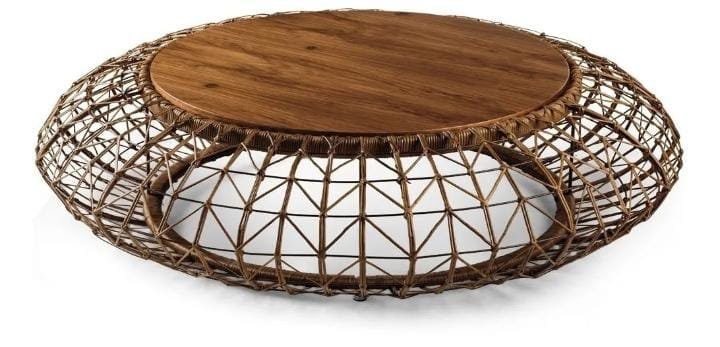 Mesa de Centro Margo em Fibra Natural Junco