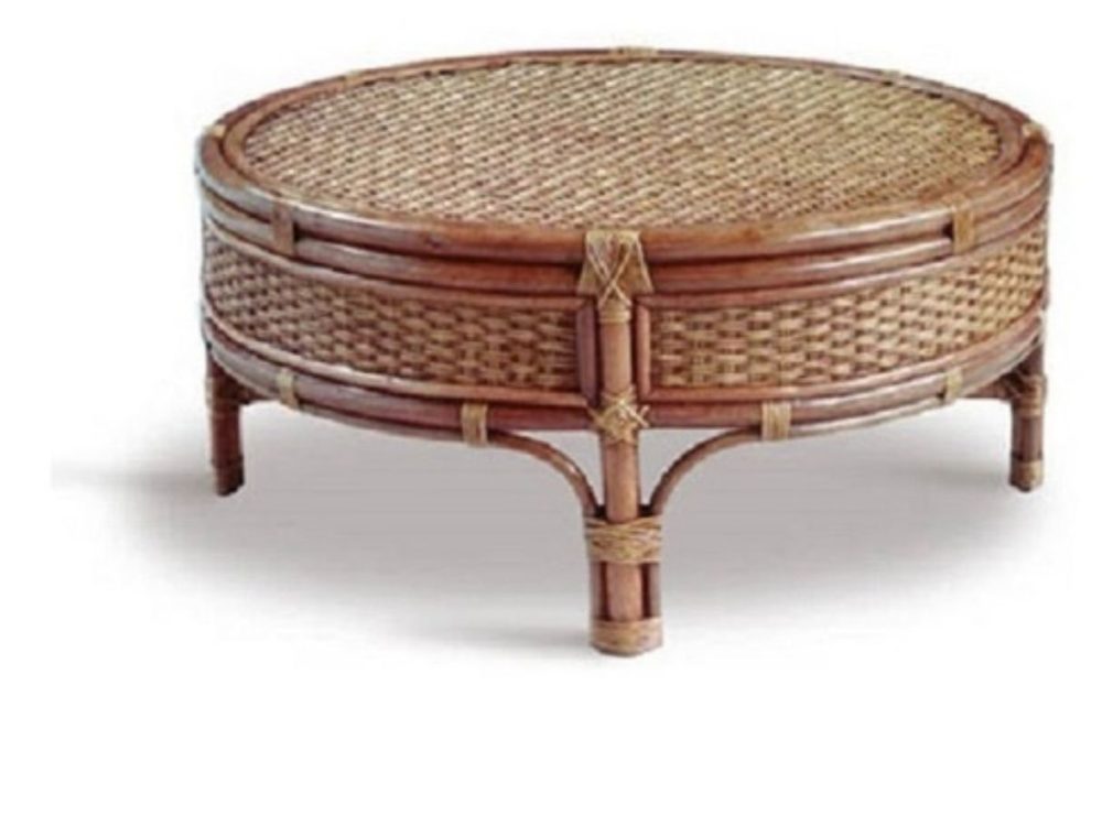 Mesa de Centro Cami em Fibra Natural Rotin