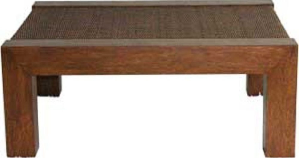 Mesa de Centro Antonela Madeira e junco natural