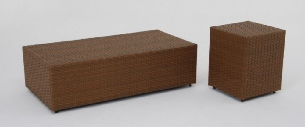 Mesa Suri de centro e lateral em fibra sintética