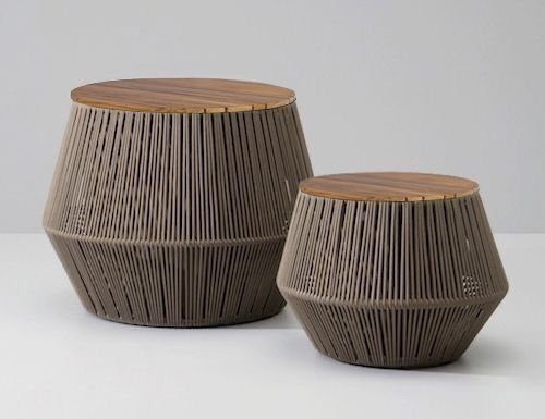 Conjunto Taquaras  2 Mesa em corda náutica
